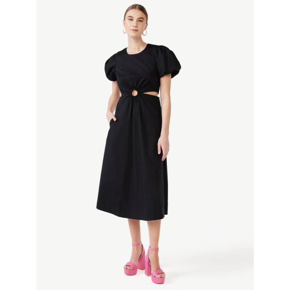 •black cutout dress•